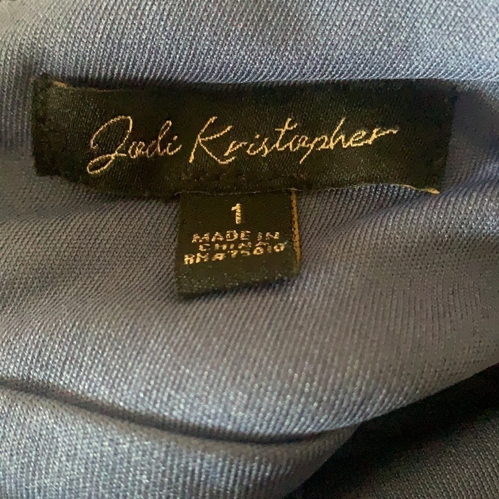 Jodi Kristopher New With Tags Juniors Size 1 Blue Sequin High Low Party Dress - Picture 6 of 9